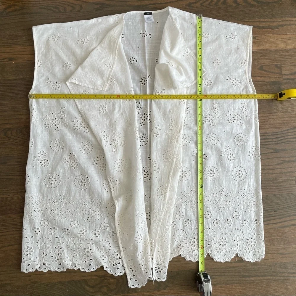 J.CREW (Spring 2020) Open beach poncho in eyelet size M/L